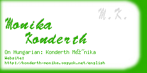 monika konderth business card